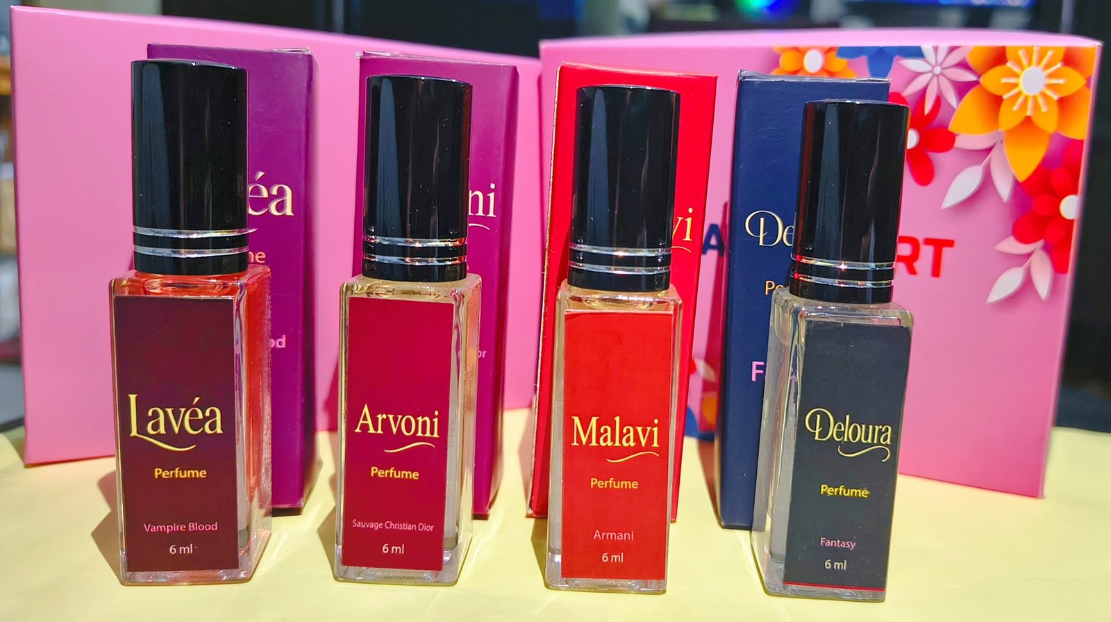 Pocket Perfume for Men (4x6ml) – Long-Lasting Inspired Combo: Arvoni, Malavi, Lavea, Deloura - Image 6