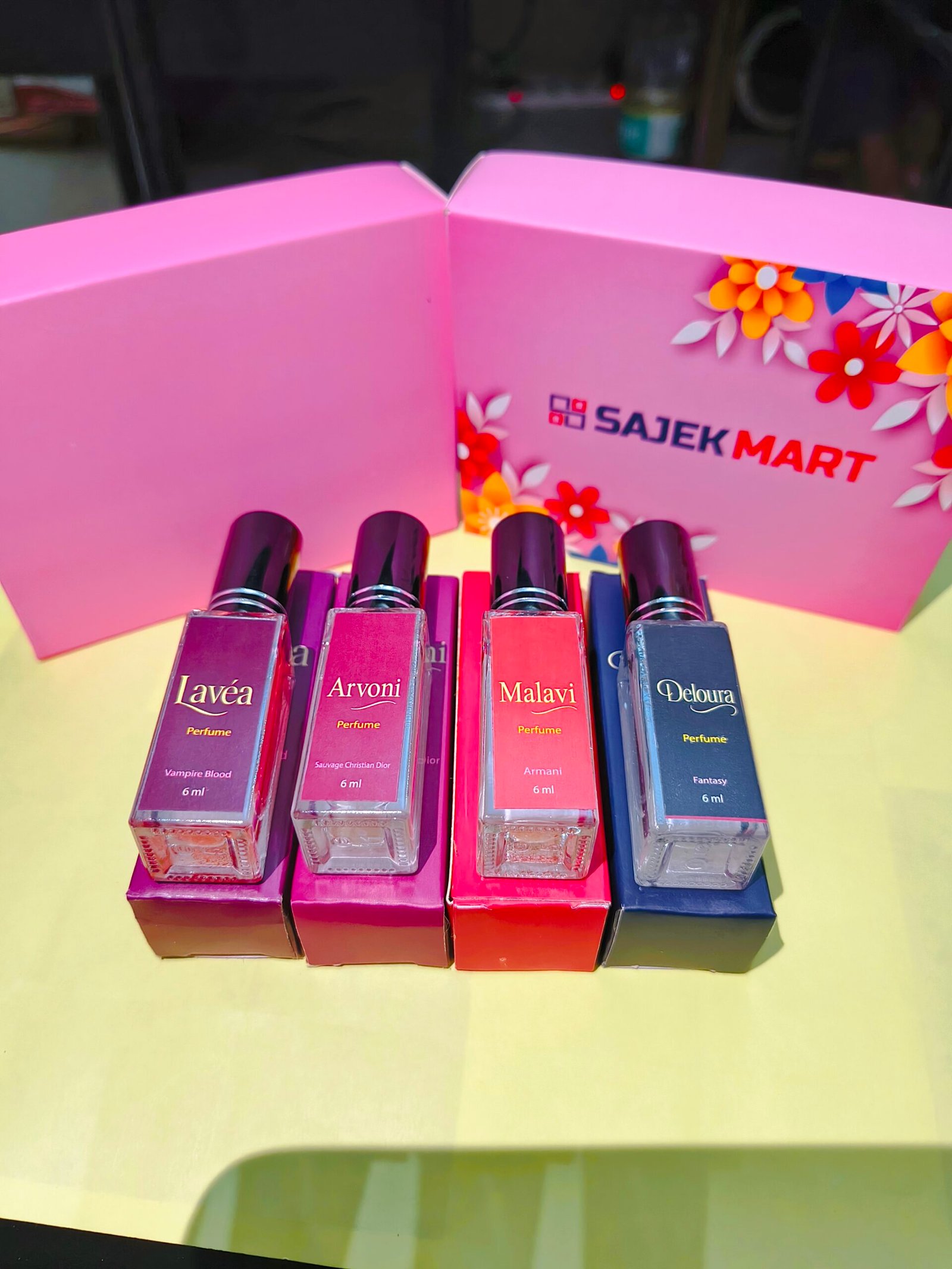 Pocket Perfume for Men (4x6ml) – Long-Lasting Inspired Combo: Arvoni, Malavi, Lavea, Deloura